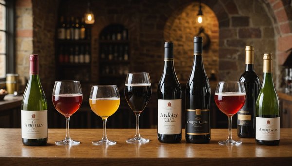 Explorez la diversité des boissons des caves de l'abbaye